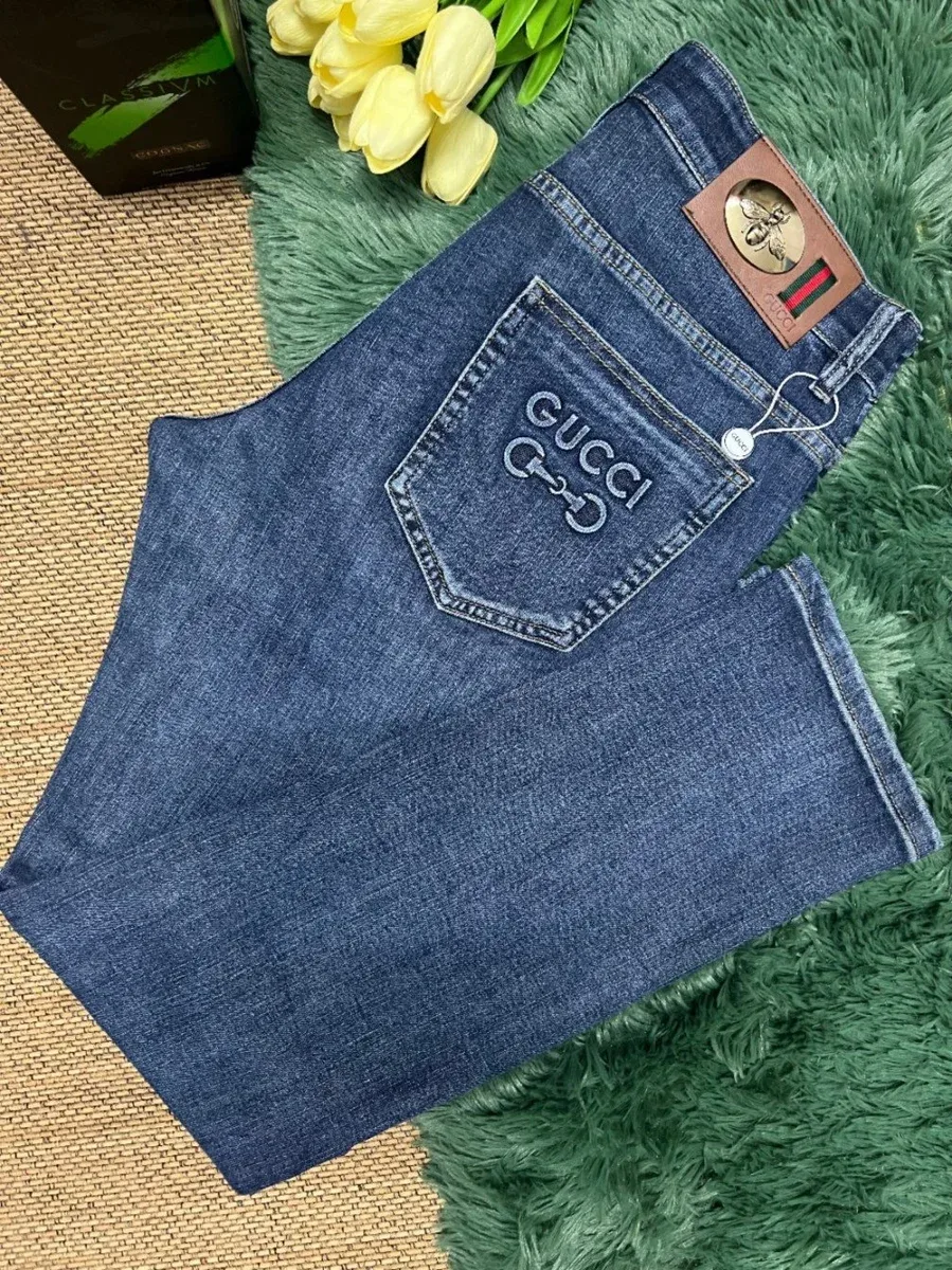 Gucci Gucci Classic Blue Denim Jeans Blue