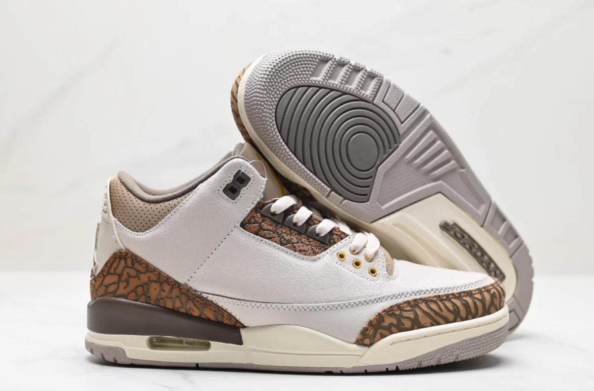Nike Nike Air Jordan 3 Cement Grey Sneakers Brown - 1