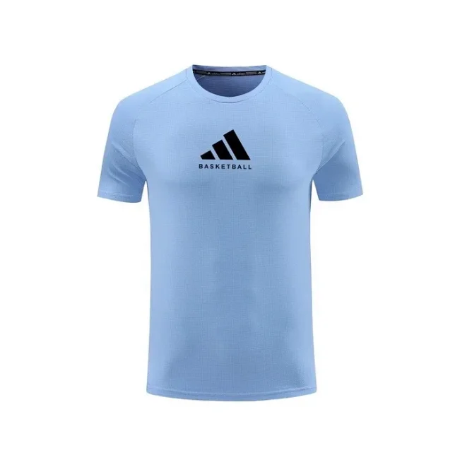 Adidas Adidas Basketball Light Blue T-Shirt Blue - 1