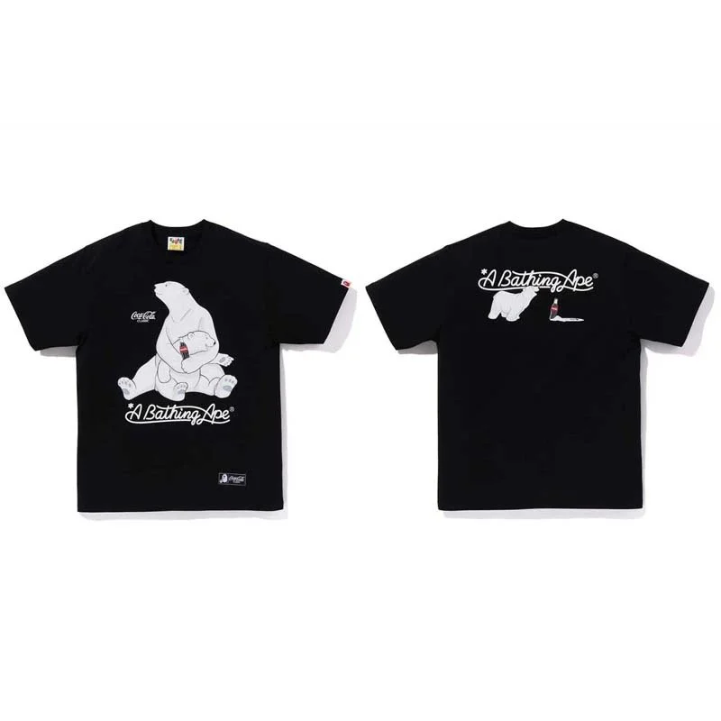 A Bathing Ape A Bathing Ape Coca-Cola BAPE STA Black T-Shirt Black - 1