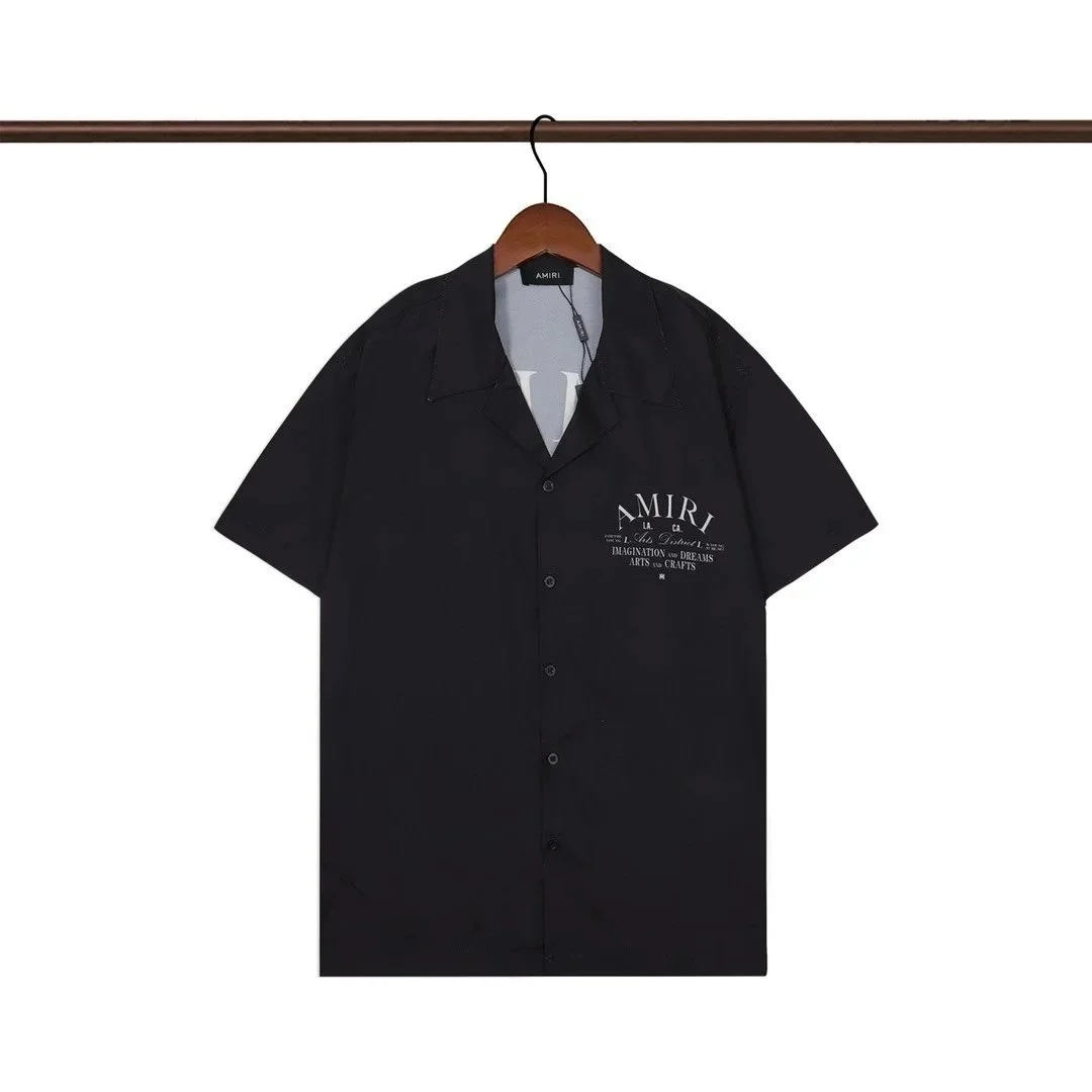 Amiri Amiri Black 'Imagination' Short Sleeve Shirt Black - 1
