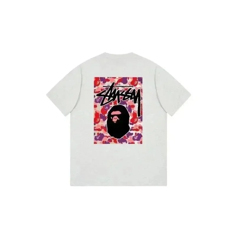 A Bathing Ape A Bathing Ape BAPE STA Camo T-Shirt Light Grey Grey - 1