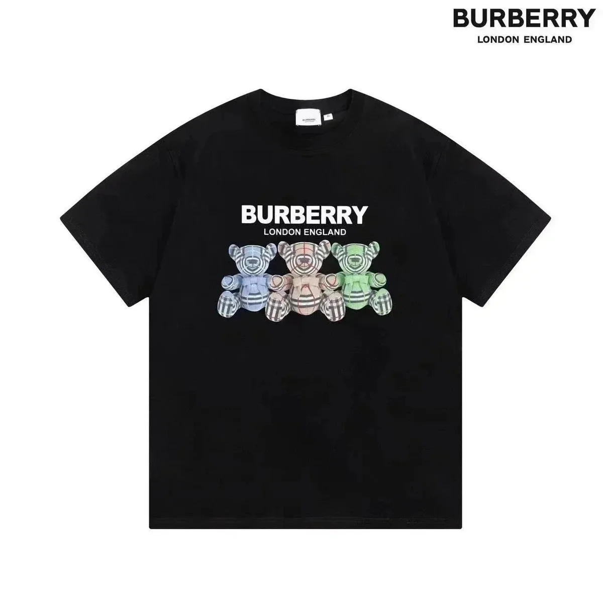 Burberry Burberry Black Bear Graphic T-Shirt Black - 1