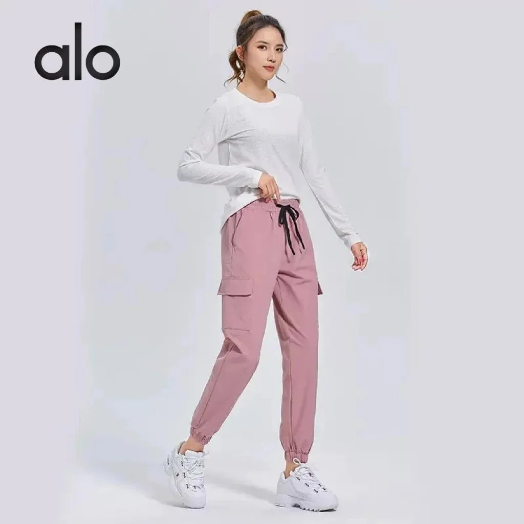 Alo Yoga Alo Pink Cargo Pants Women's Bottoms Pink - 1