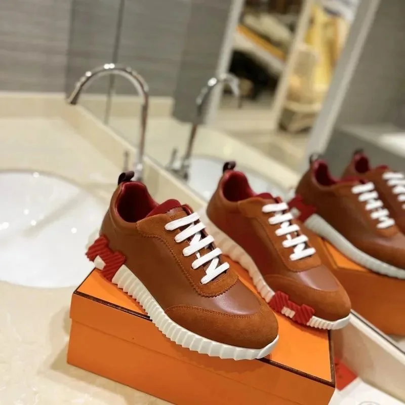 Hermès Hermès Runners Brown/Red/White Sneakers Brown