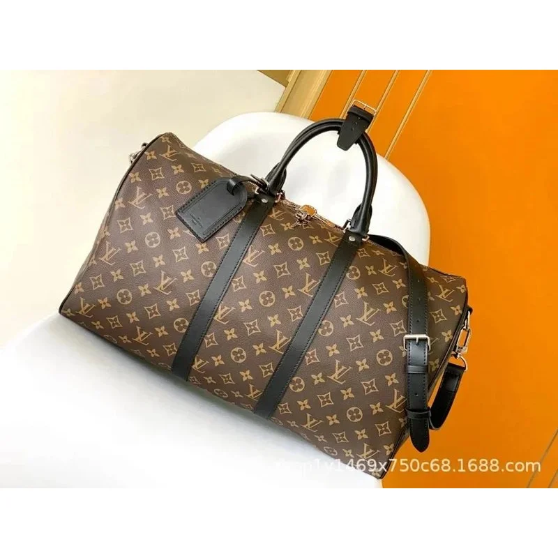 Louis Vuitton Louis Vuitton Keepall 35 Monogram Brown Duffel Bag Brown