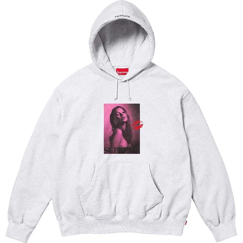 Supreme Supreme Kate Moss Print Heather Grey Hoodie Grey - 1