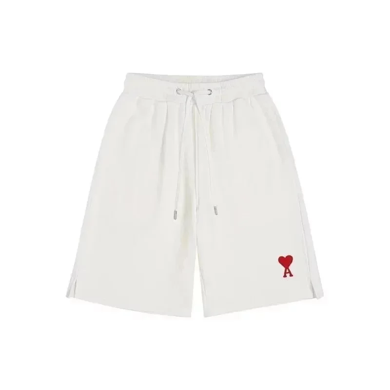 Ami Paris Ami Paris Ami de Coeur White Heart Logo Shorts White - 1