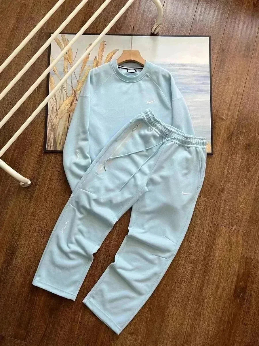 Nike Nike Tech Fleece Light Blue Tracksuit Set Blue