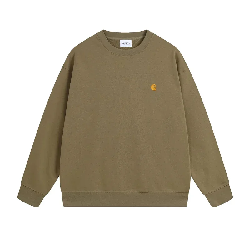 Carhartt Carhartt Olive Green Sweatshirt with Small Logo Brown - 1