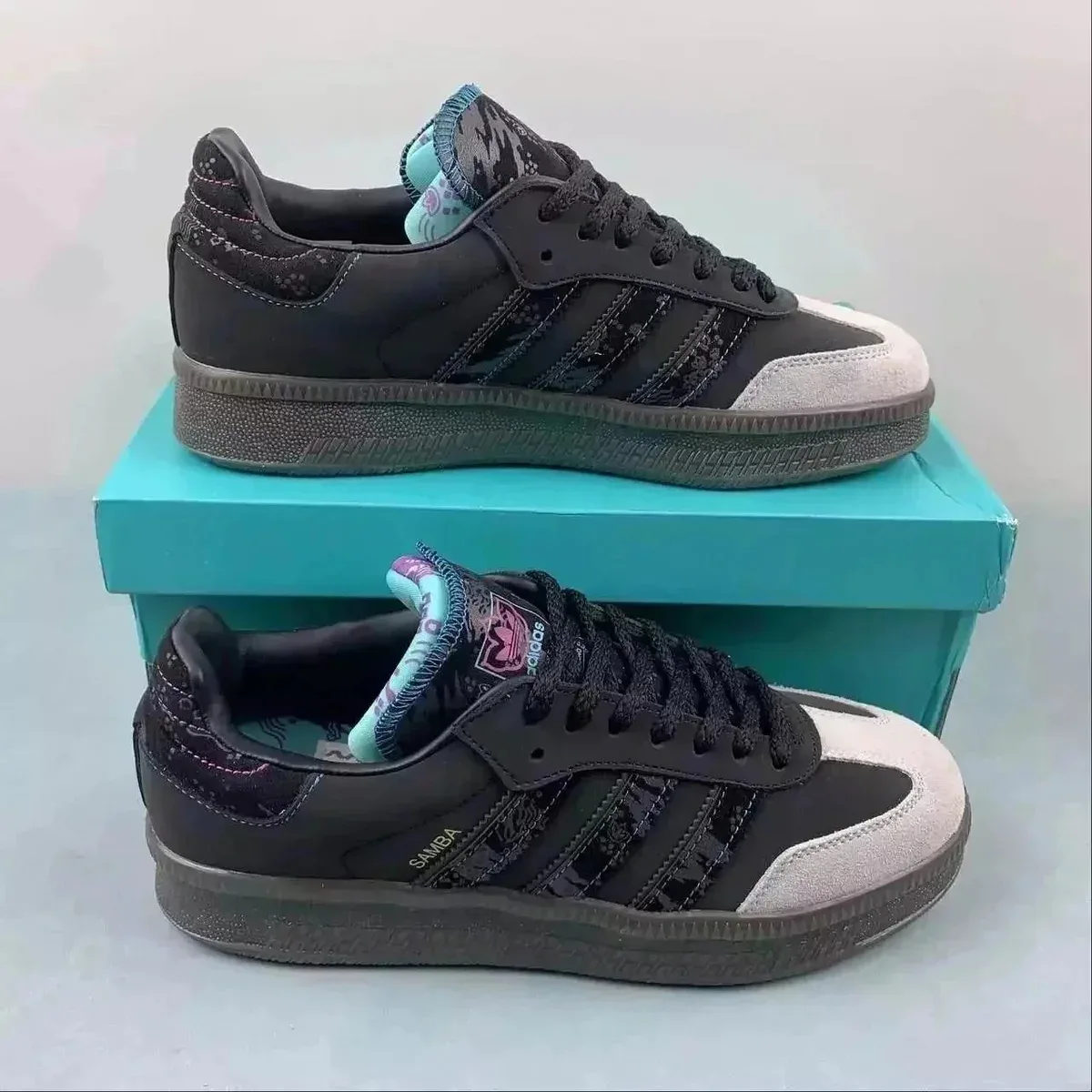 Adidas Adidas Samba Black/White Sneakers Black - 1