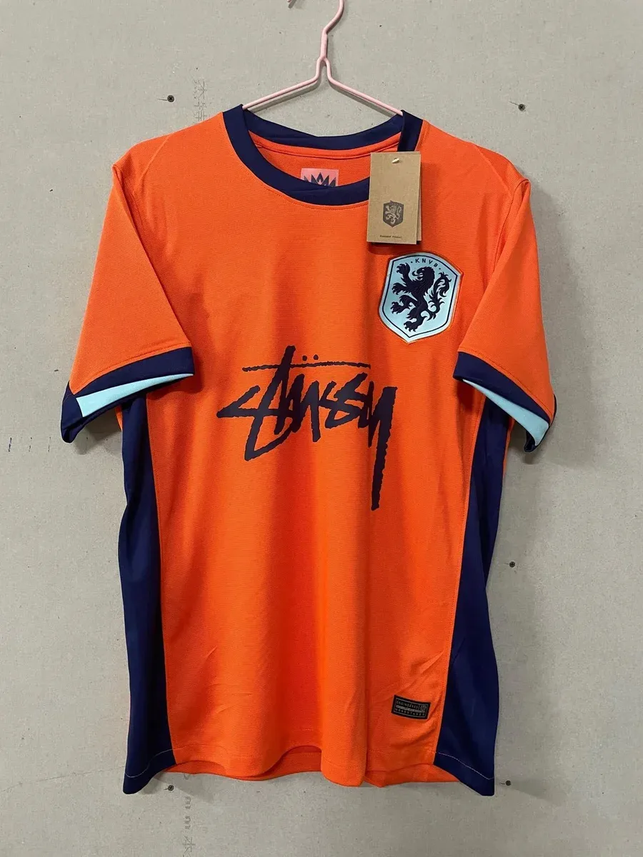 Stussy Stussy Orange KNVB Lion Jersey Football Shirt Orange - 1