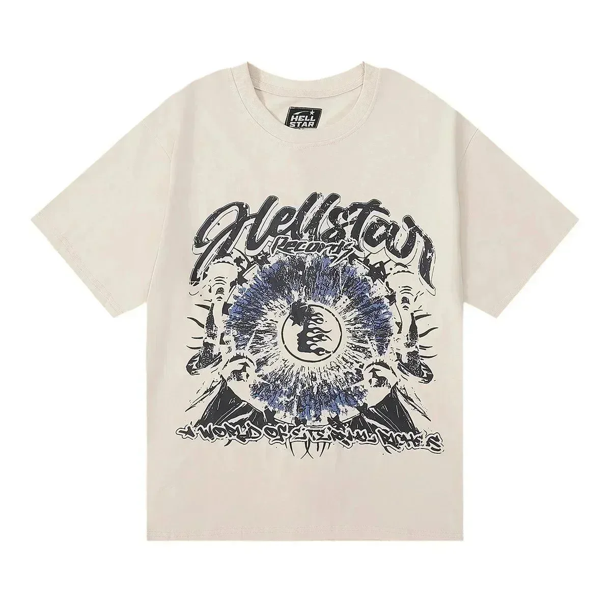 Hellstar Hellstar A World of Eternal Nights T-Shirt Cream - 1