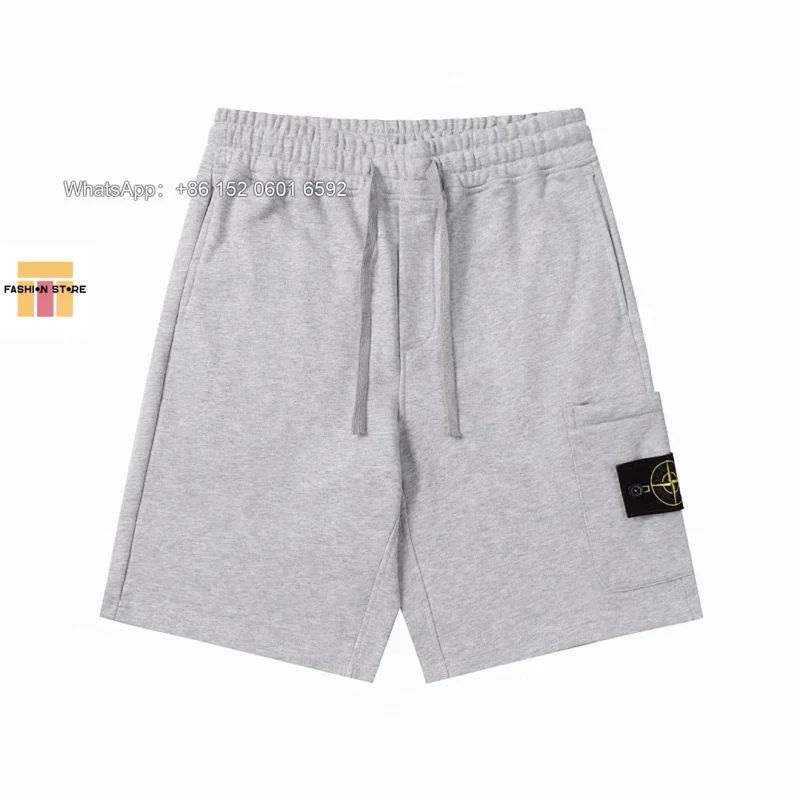 Stone Island Stone Island Heather Grey Shorts Grey