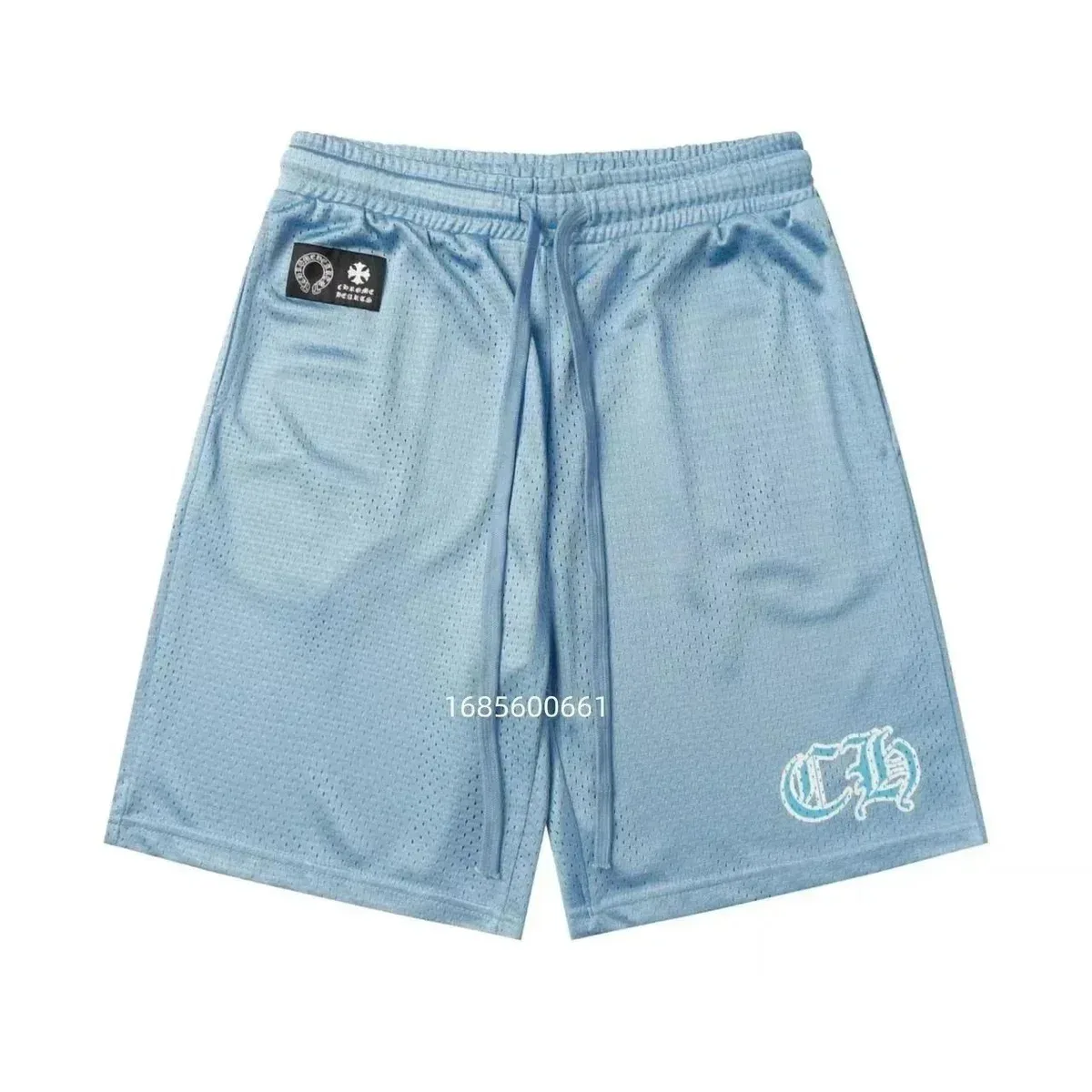 Chrome Hearts Chrome Hearts Sky Blue Mesh Shorts Blue