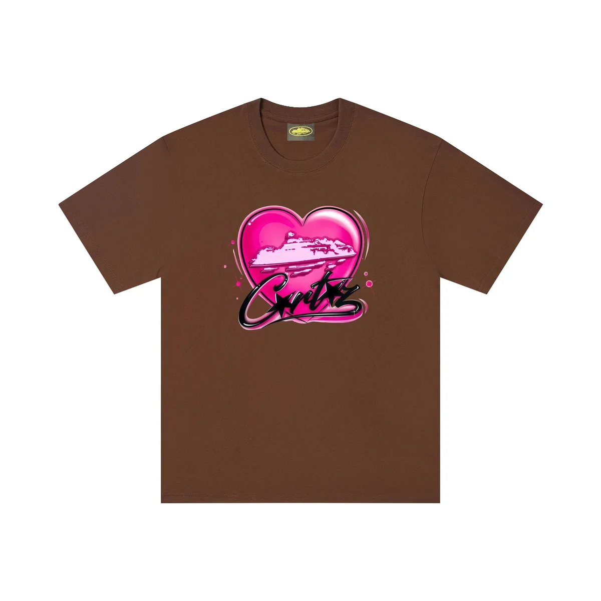 Corteiz Corteiz RTW Heart Graphic T-Shirt Brown Brown - 1