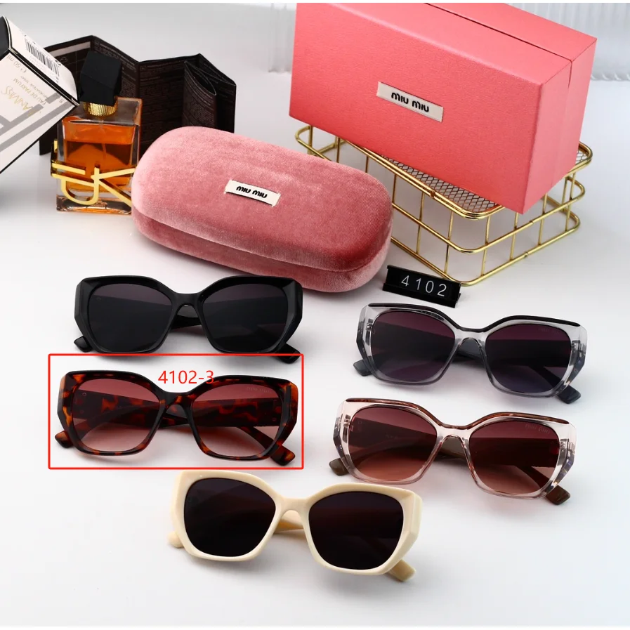 Miu Miu Miu Miu 4102-3 Tortoise Shell Sunglasses Brown - 1