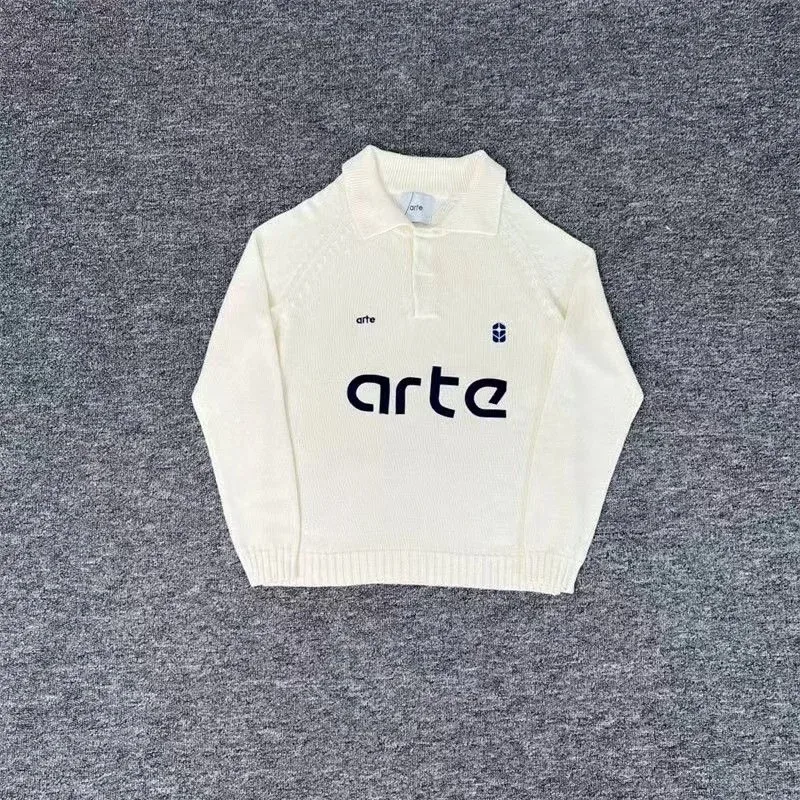 Other Cream Logo Knit Sweater Cream