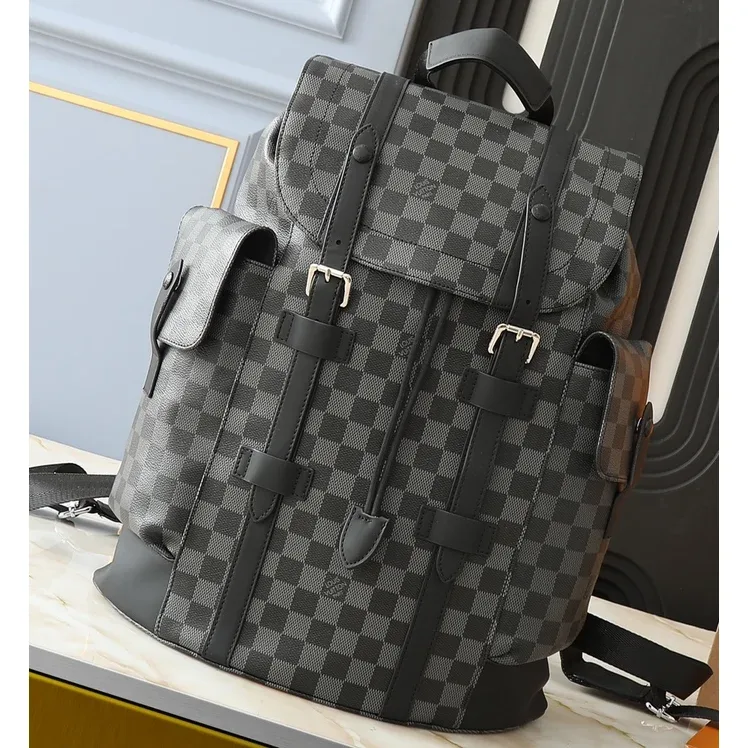 Louis Vuitton Louis Vuitton Damier Canvas Backpack Grey