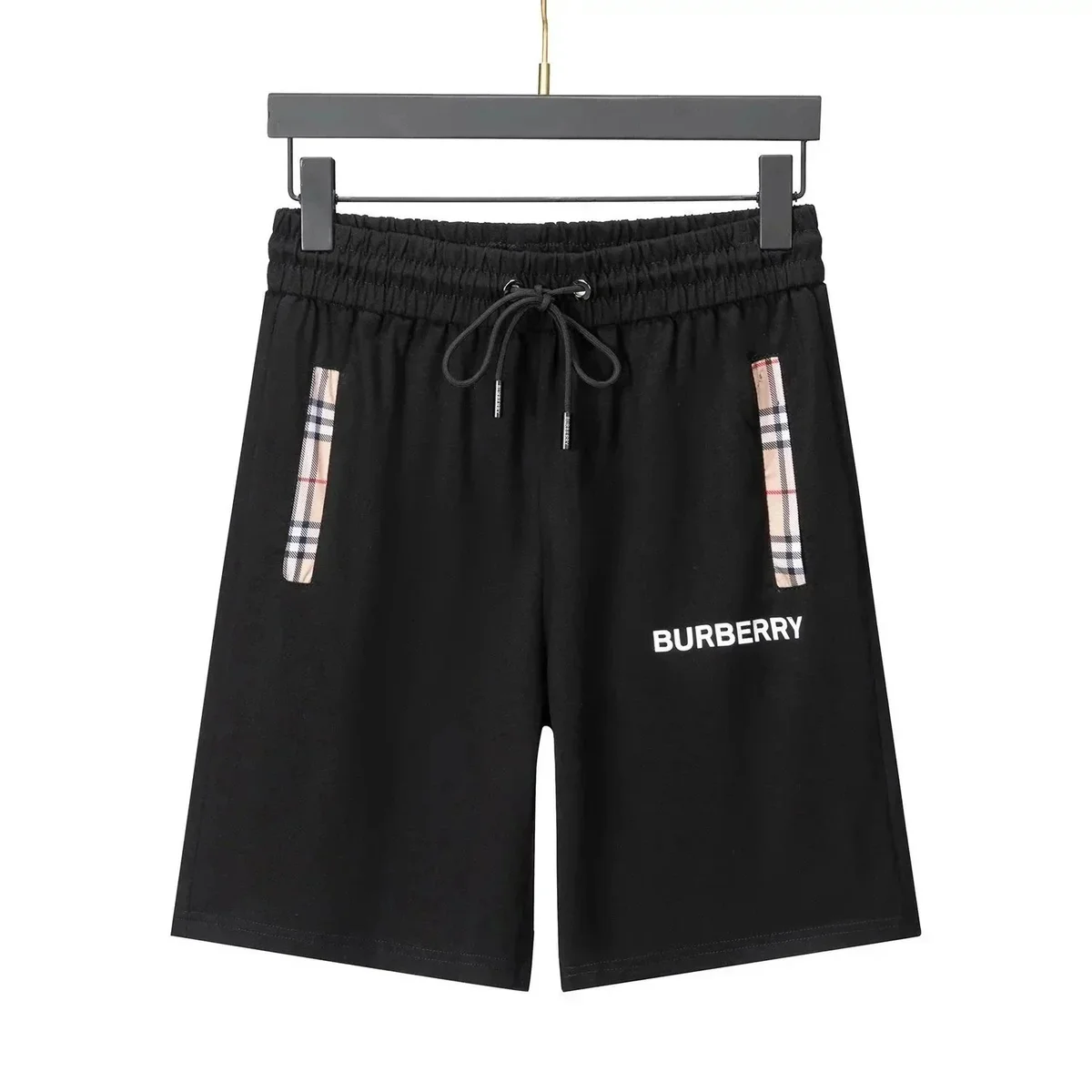 Burberry Burberry Black Check Pocket Shorts Black - 1