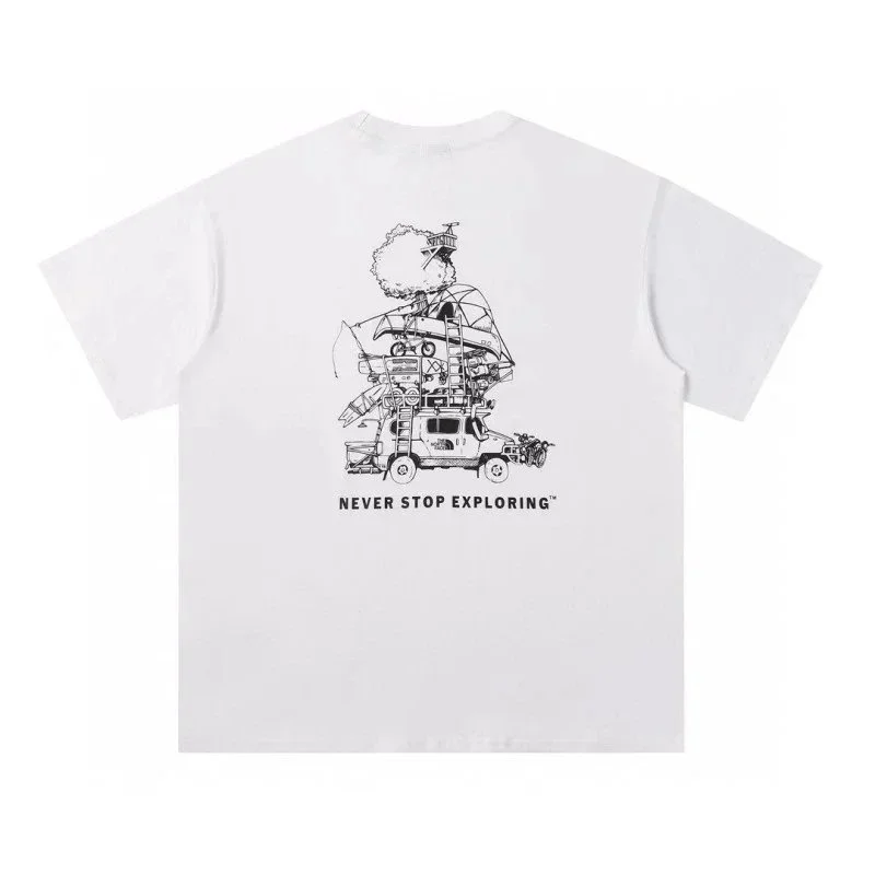 The North Face The North Face Expedition Swirl White T-Shirt White - 1