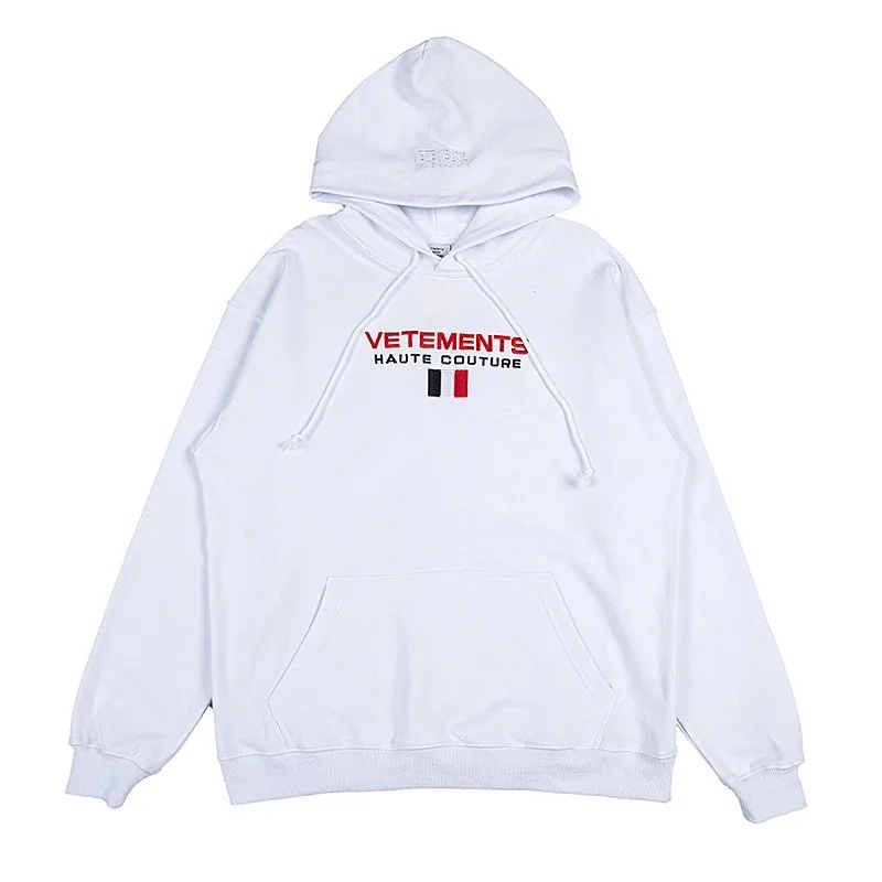 Vetements Vetements Haute Couture Print White Hoodie White - 1
