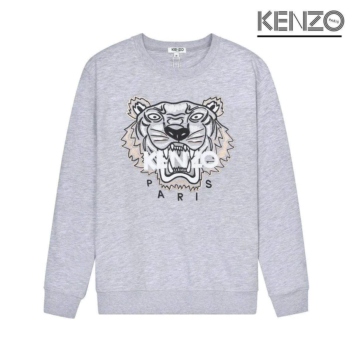 Kenzo Kenzo Tiger Heather Grey Sweatshirt Grey