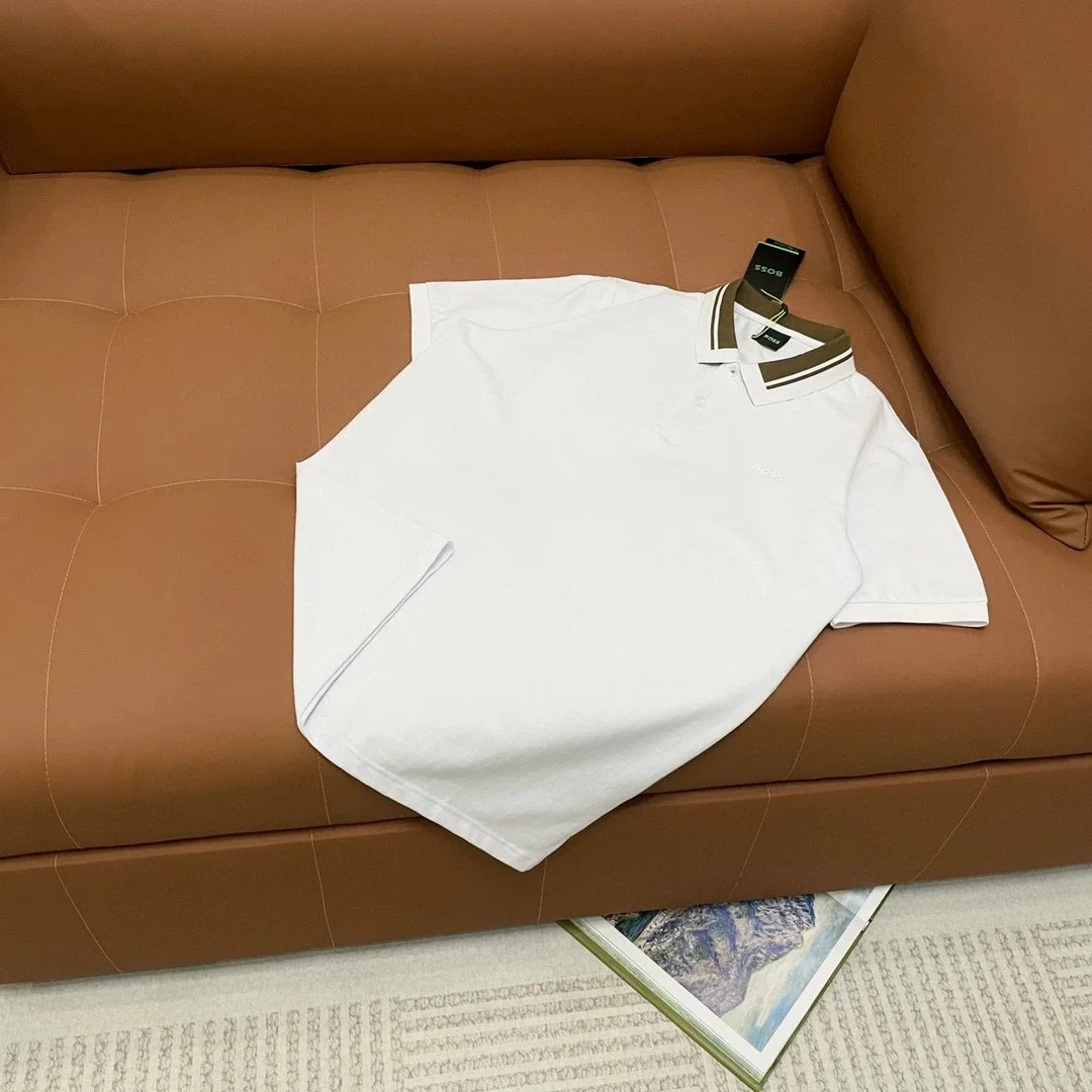 Hugo Boss Hugo Boss White Polo Shirt with Contrast Collar White - 1