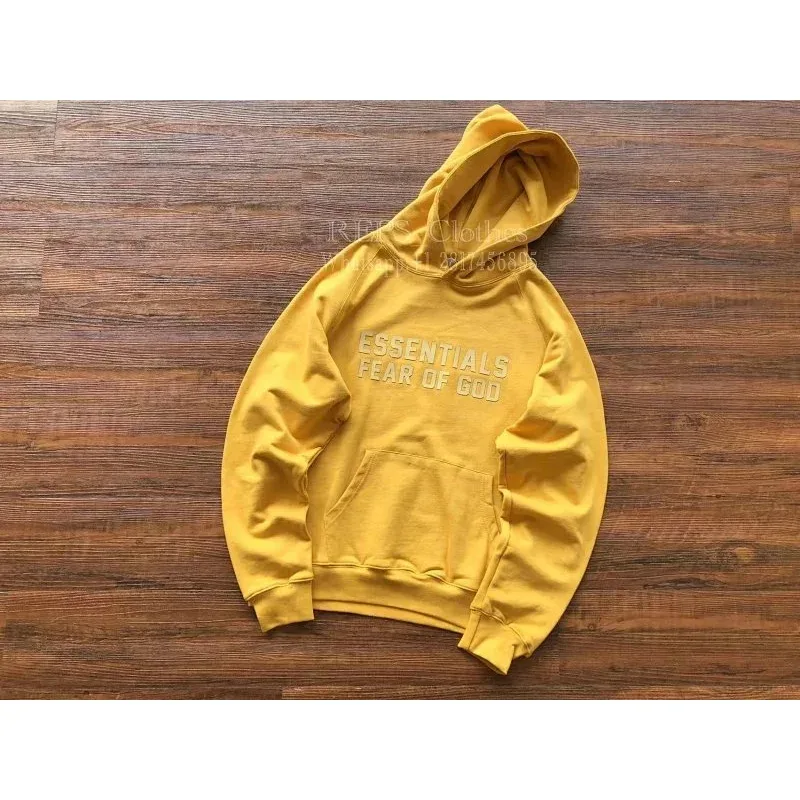 Fear of God Fear of God Essentials Yellow Hoodie Yellow - 1