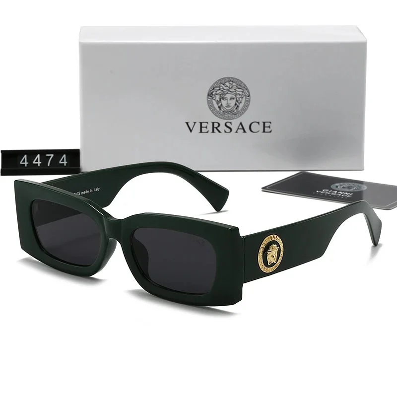 Versace Versace Medusa Rectangle Sunglasses Green Green