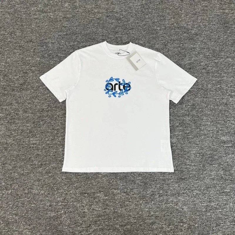 Other White ART-201 T-Shirt with Blue Embroidered Logo White - 1