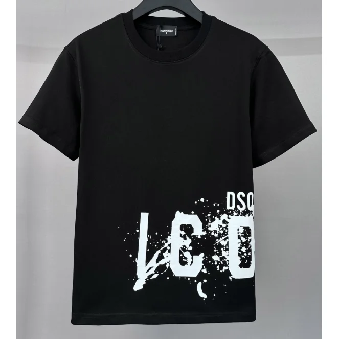 DSQUARED2 DSQUARED2 Icon T-Shirt Black Solid T-Shirt Black - 1