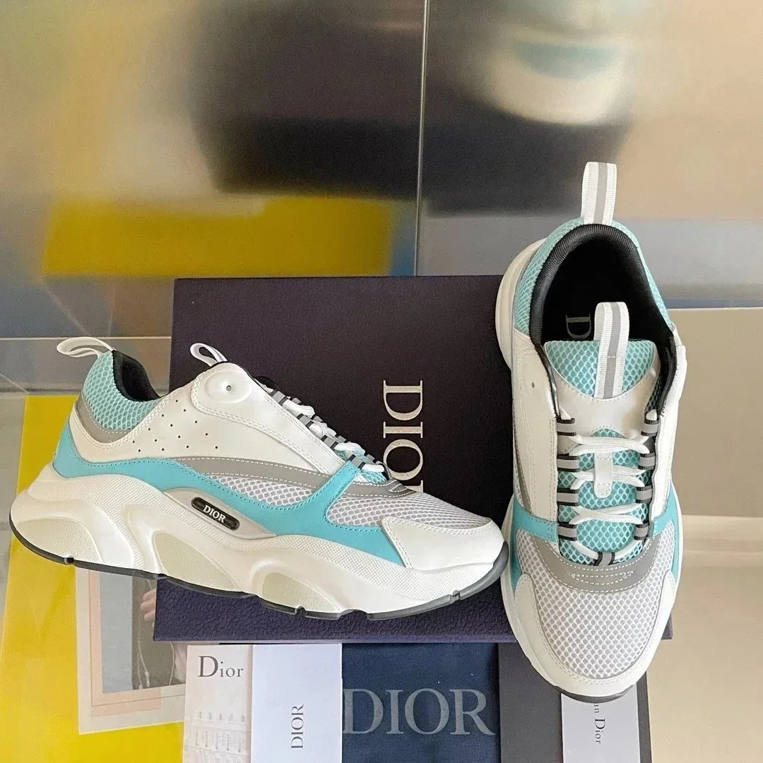 Dior Dior B23 White/Aqua/Grey Sneakers White