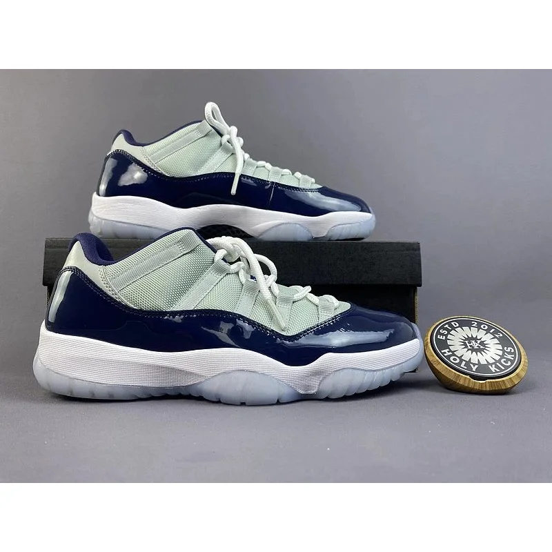 Jordan Air Jordan 11 Low Midnight Navy Sail Sneakers Blue - 1