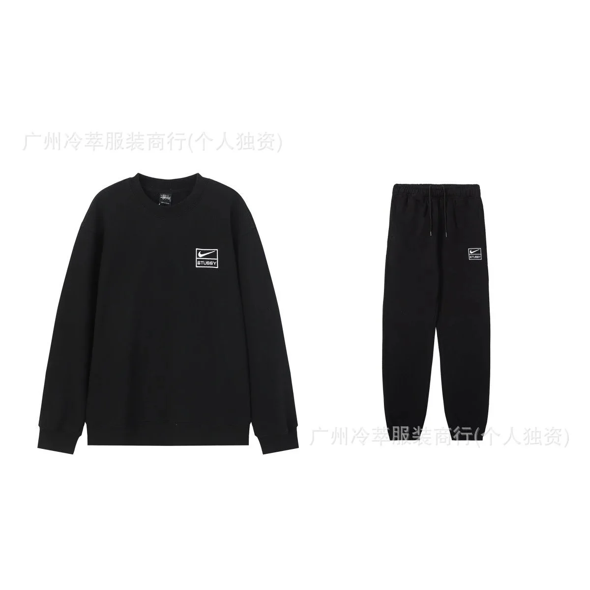 Stussy Stussy Basic Logo Co-ord Set Black Black - 1