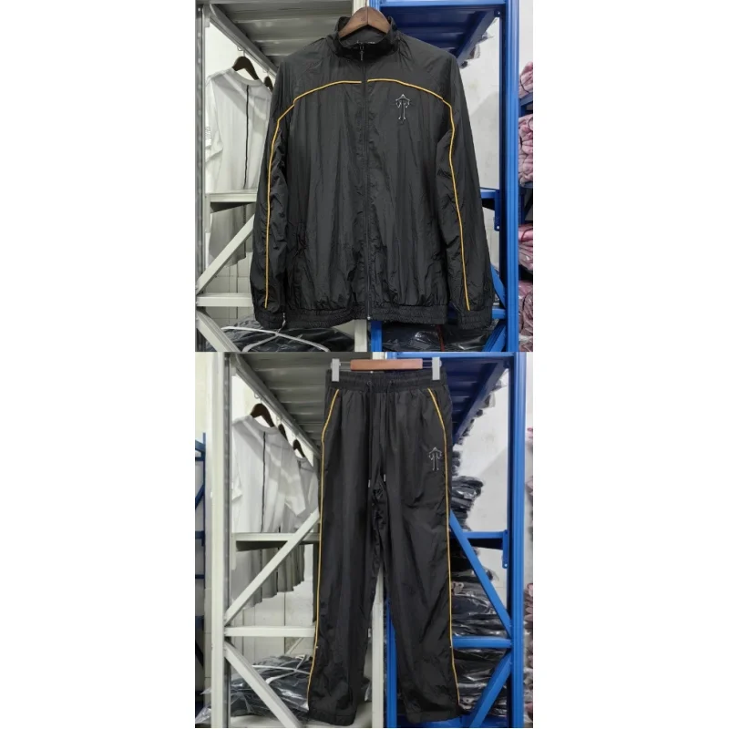 Other Black with Yellow Piping Tracksuit Set Black - 1