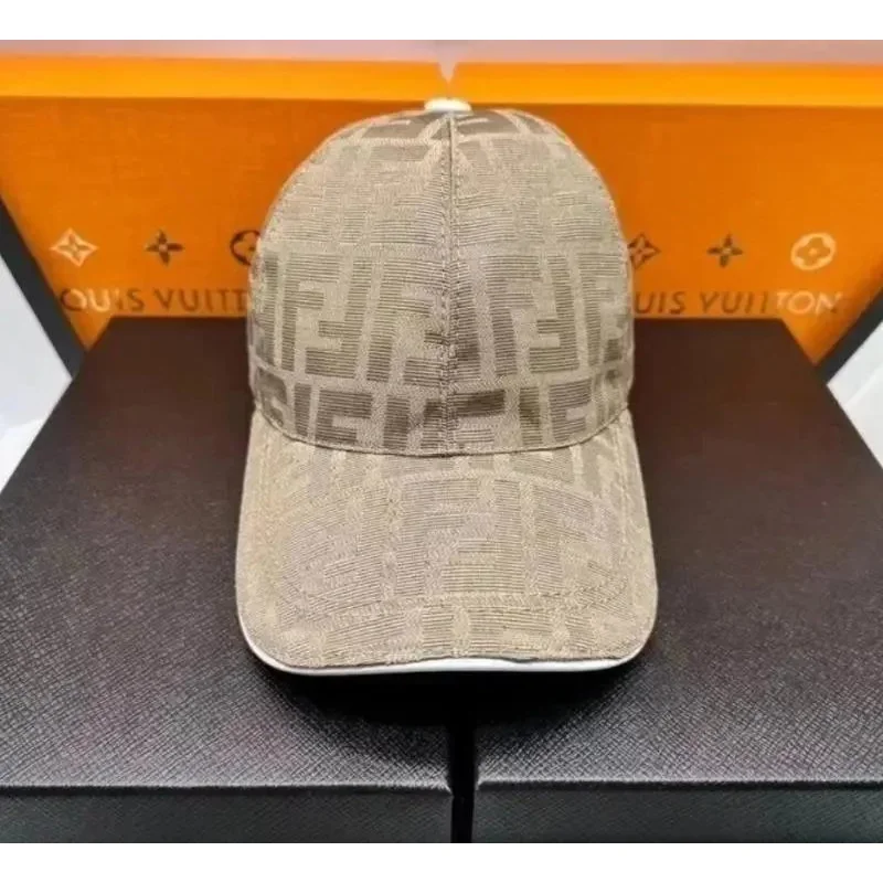 Fendi Fendi FF Monogram Beige Cap Beige