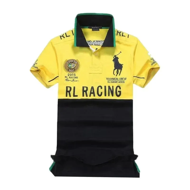 Polo Ralph Lauren Polo Ralph Lauren RL Racing Yellow & Black Polo Shirt Yellow - 1