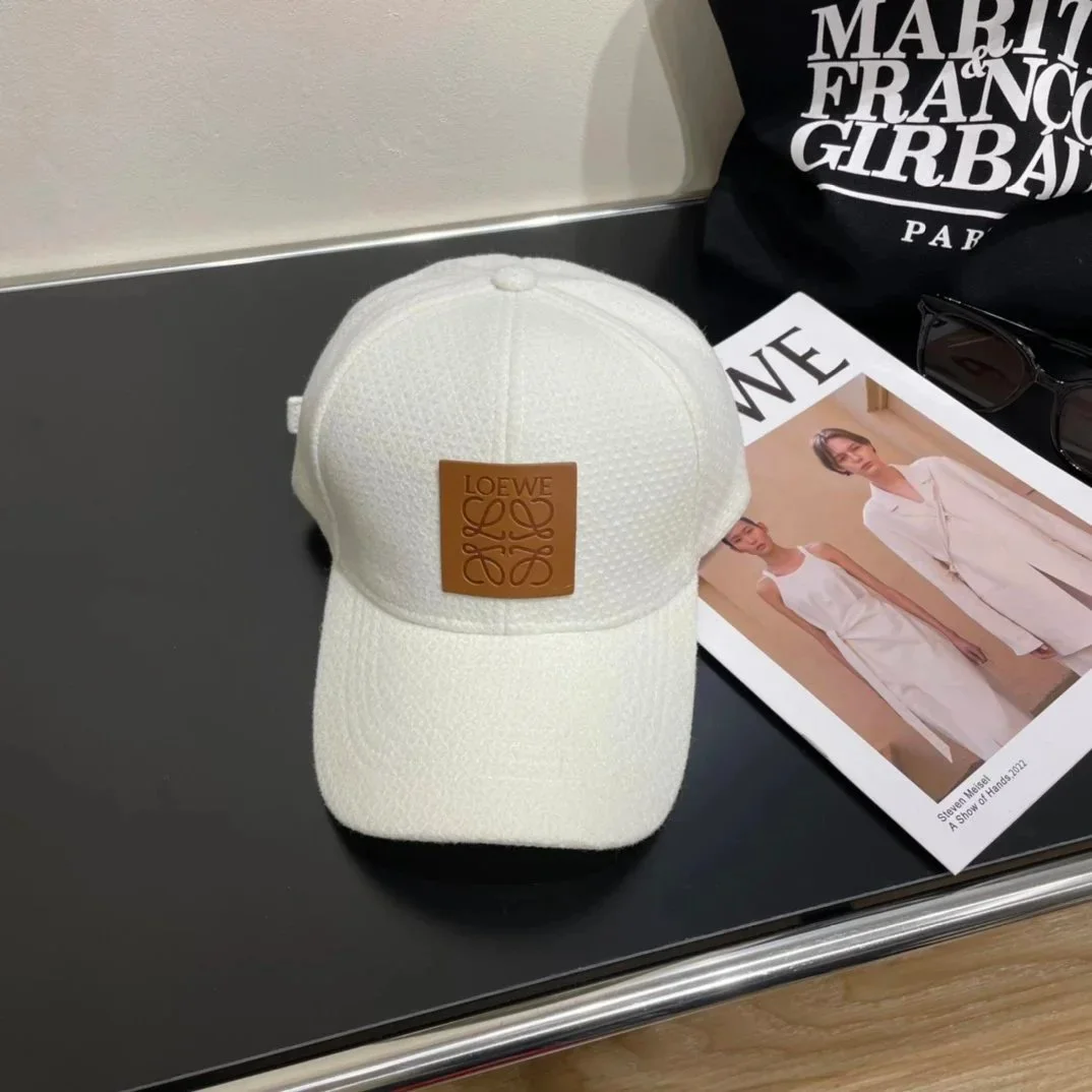 Loewe Loewe Anagram White Baseball Cap White