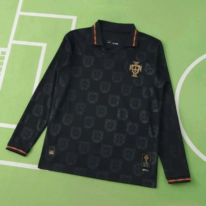 Adidas Adidas Classic Football Portugal Away Jersey Black - 1