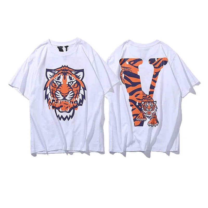 VLONE VLONE Tiger Print White T-Shirt White - 1