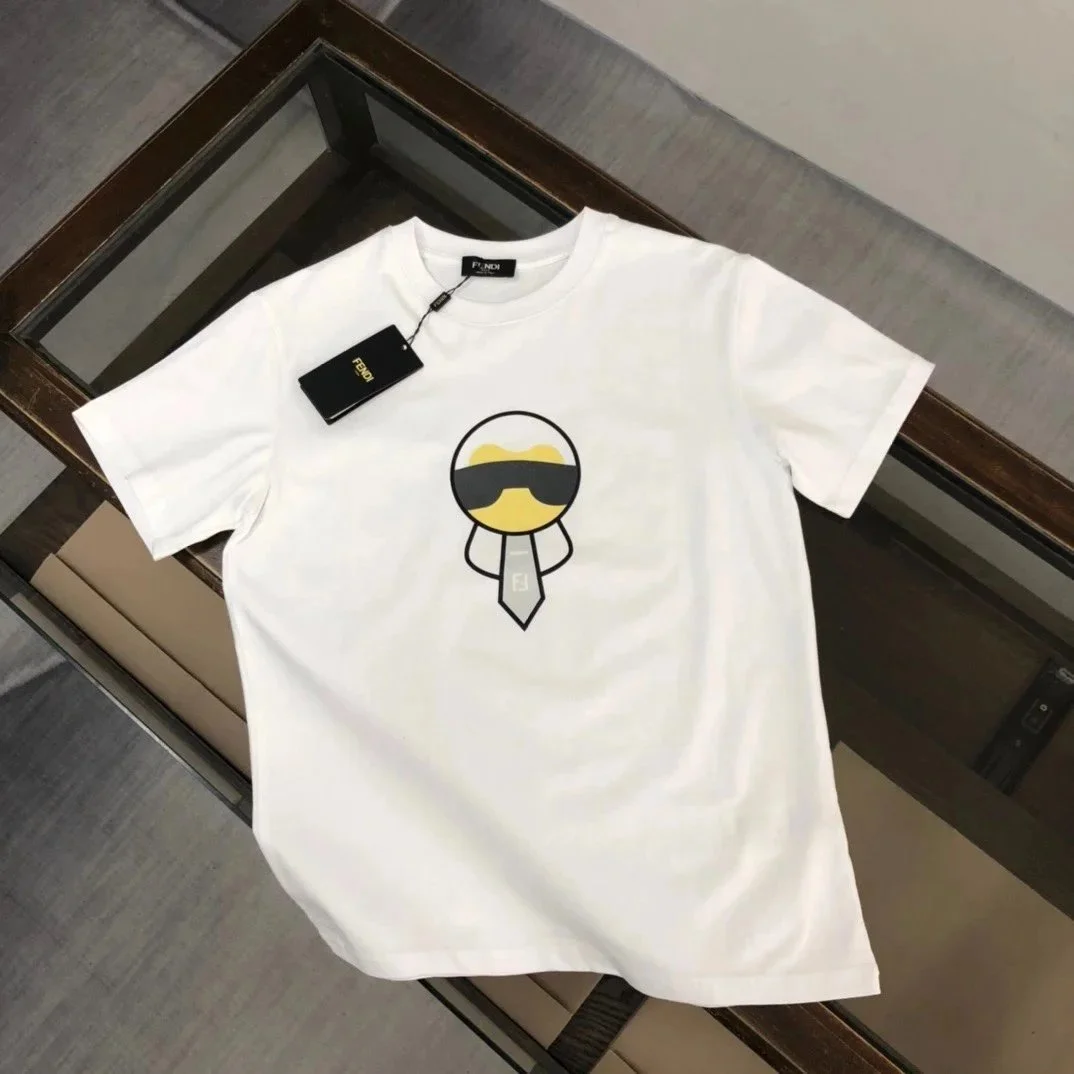 Fendi Fendi Iconic White Graphic T-Shirt White