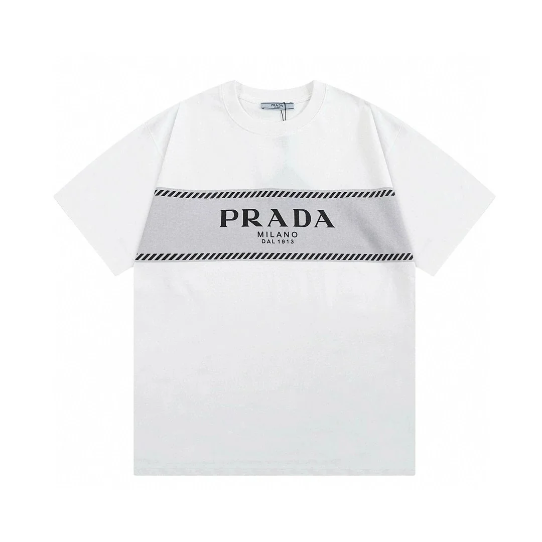 Prada Prada Classic Logo 21 White/Grey T-Shirt White