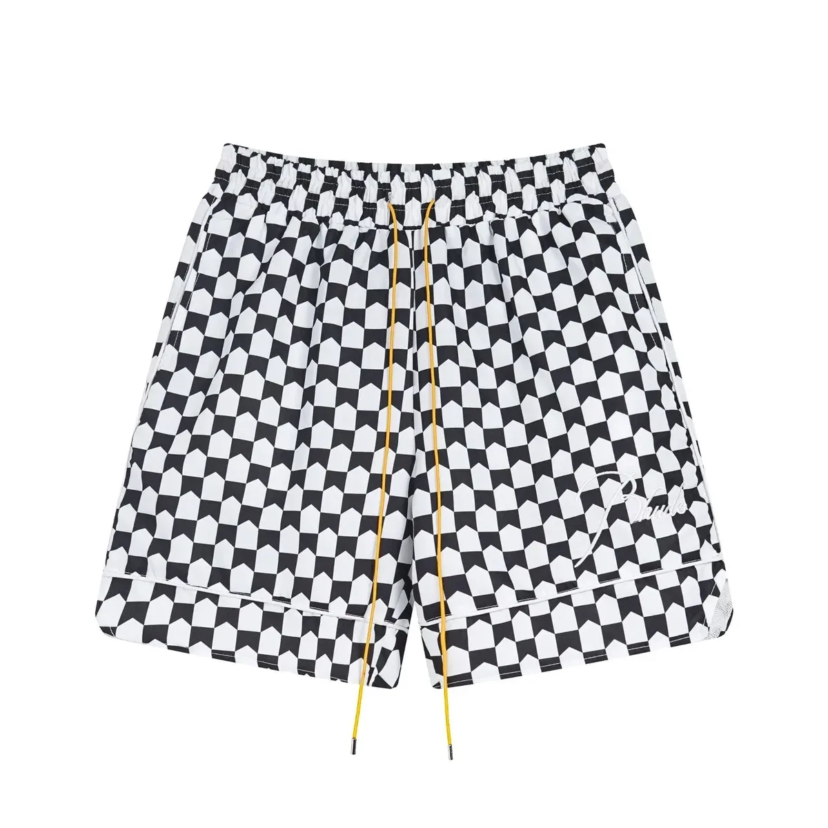 Pharrell Pharrell Printed Checkered Black/White Shorts Multicolor - 1
