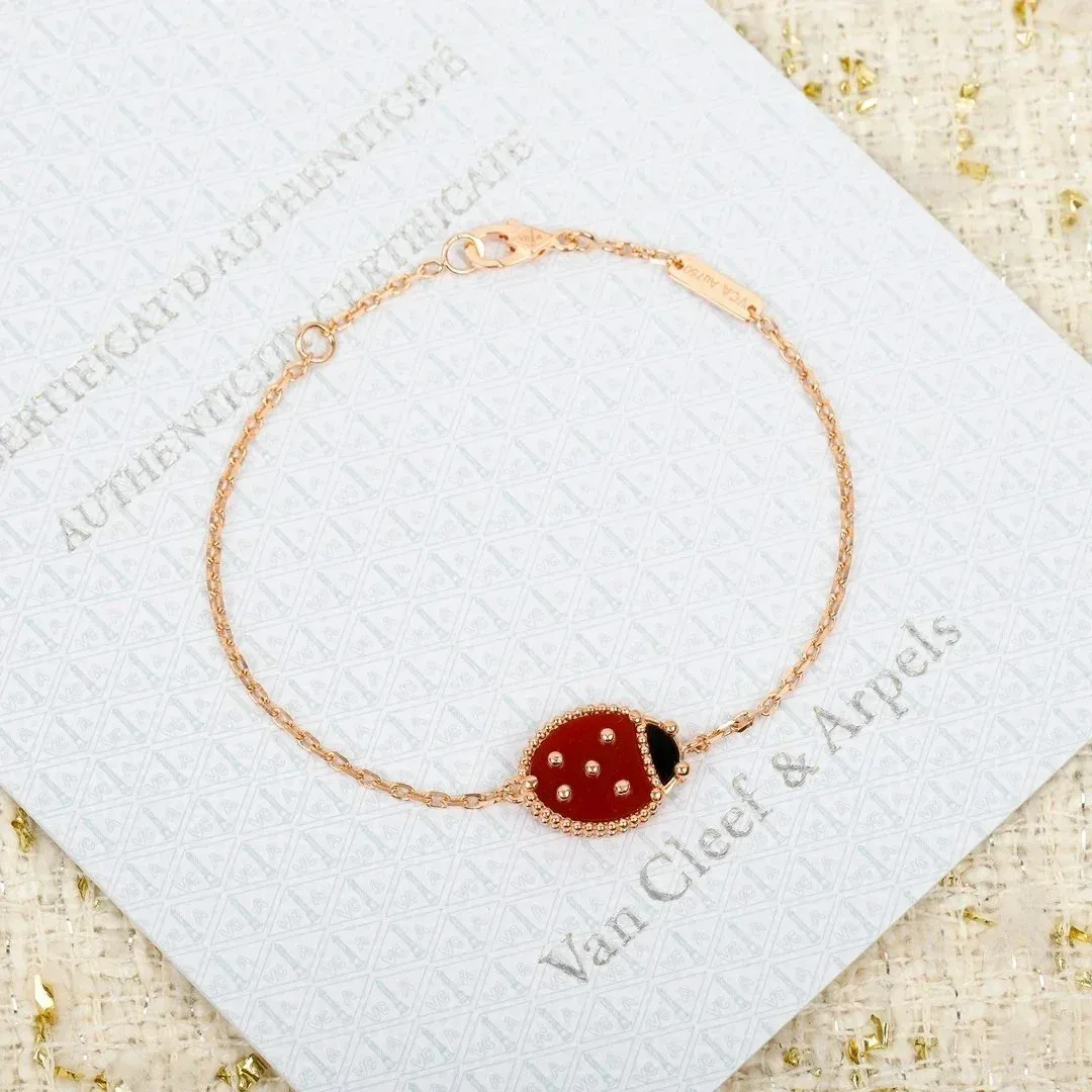 Van Cleef & Arpels Van Cleef & Arpels Red Ladybug Bracelet Red