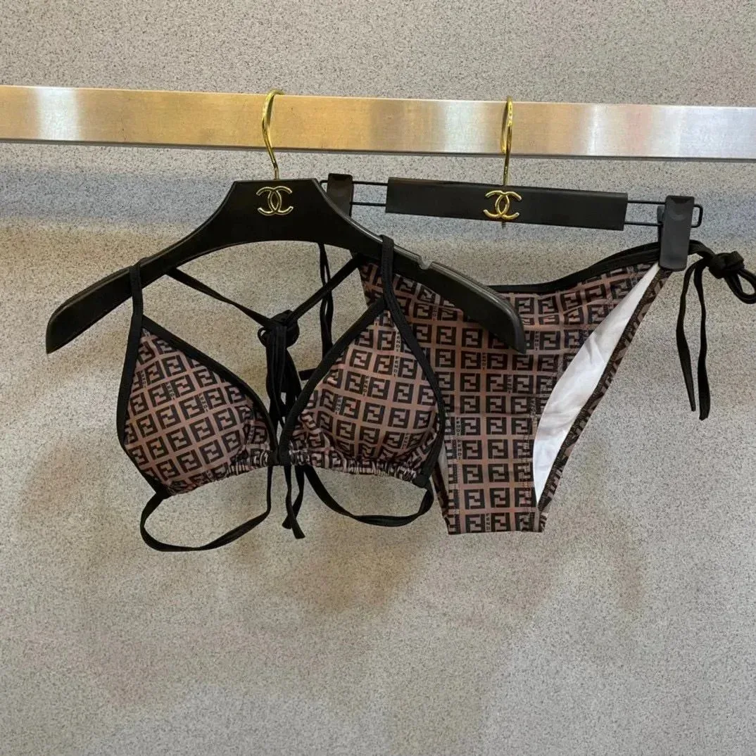 Fendi Fendi FF Monogram Lingerie Set Brown/Black Beige