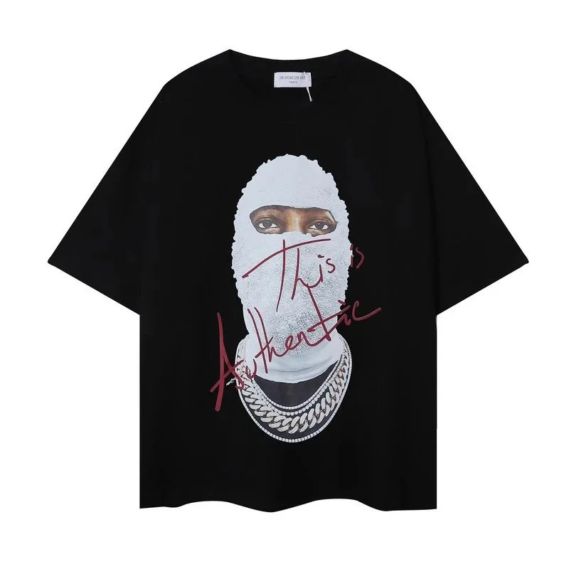 Other Unisex Black 'This is Authentic' Graphic T-Shirt Black - 1