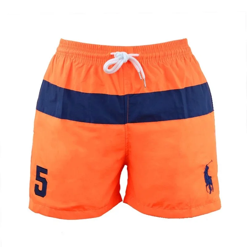 Polo Ralph Lauren Polo Ralph Lauren Big Pony Orange & Navy Shorts Orange - 1