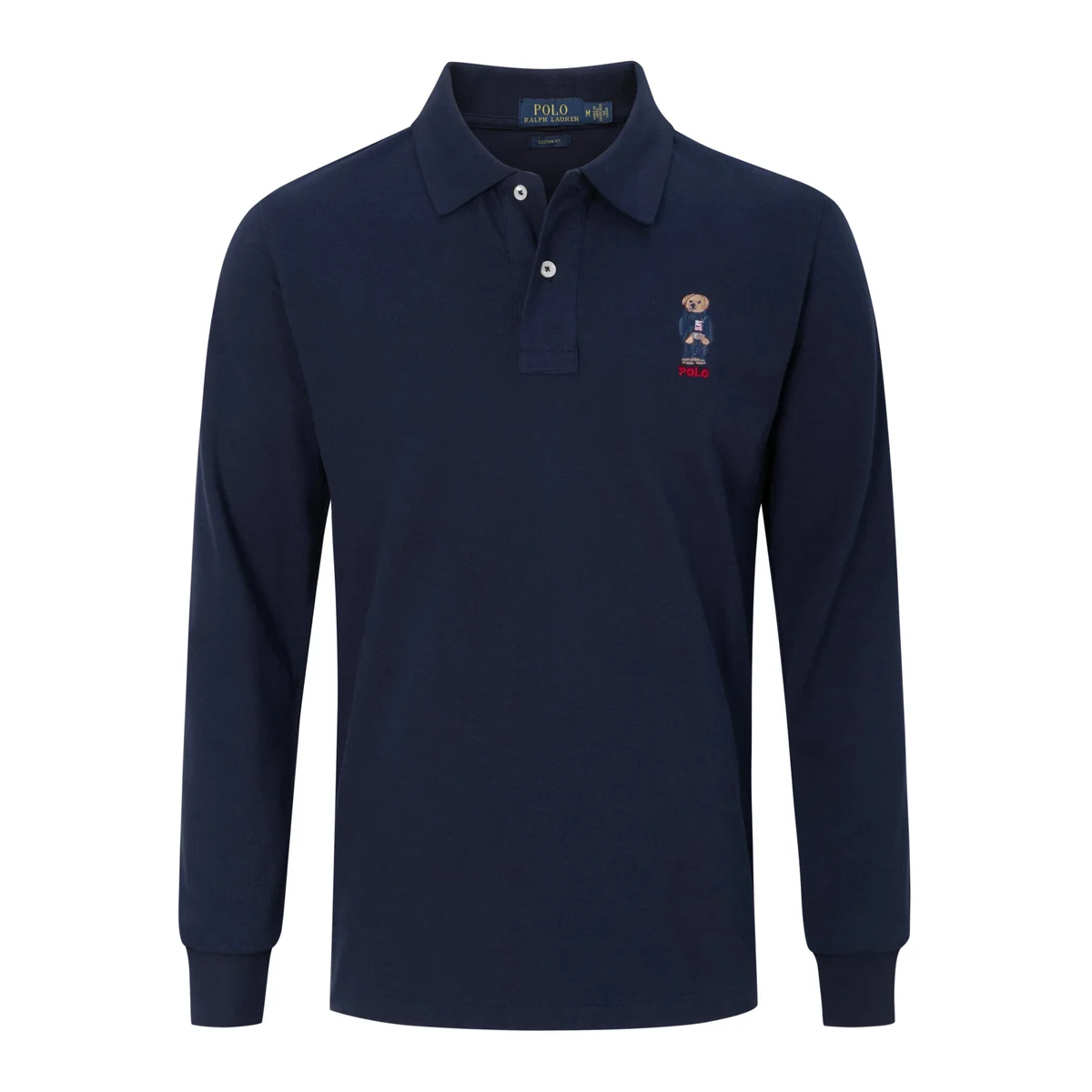Polo Ralph Lauren Polo Ralph Lauren Classic Logo Bear Long Sleeve Polo Navy Navy - 1