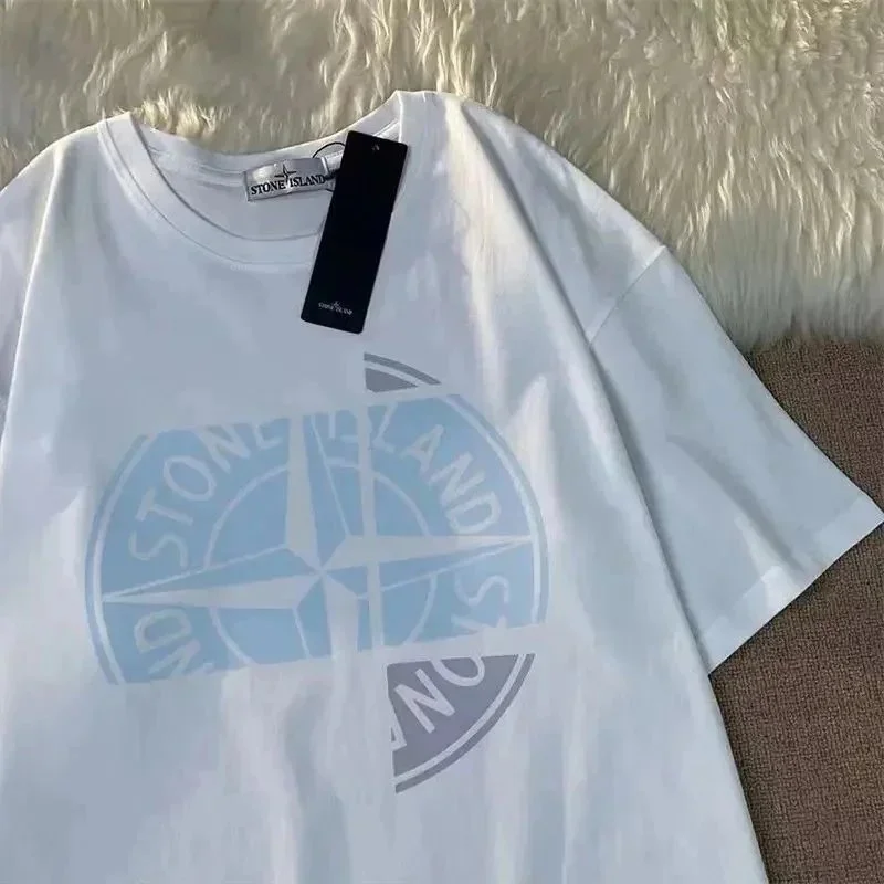 Stone Island Stone Island White Compass Rose T-Shirt White